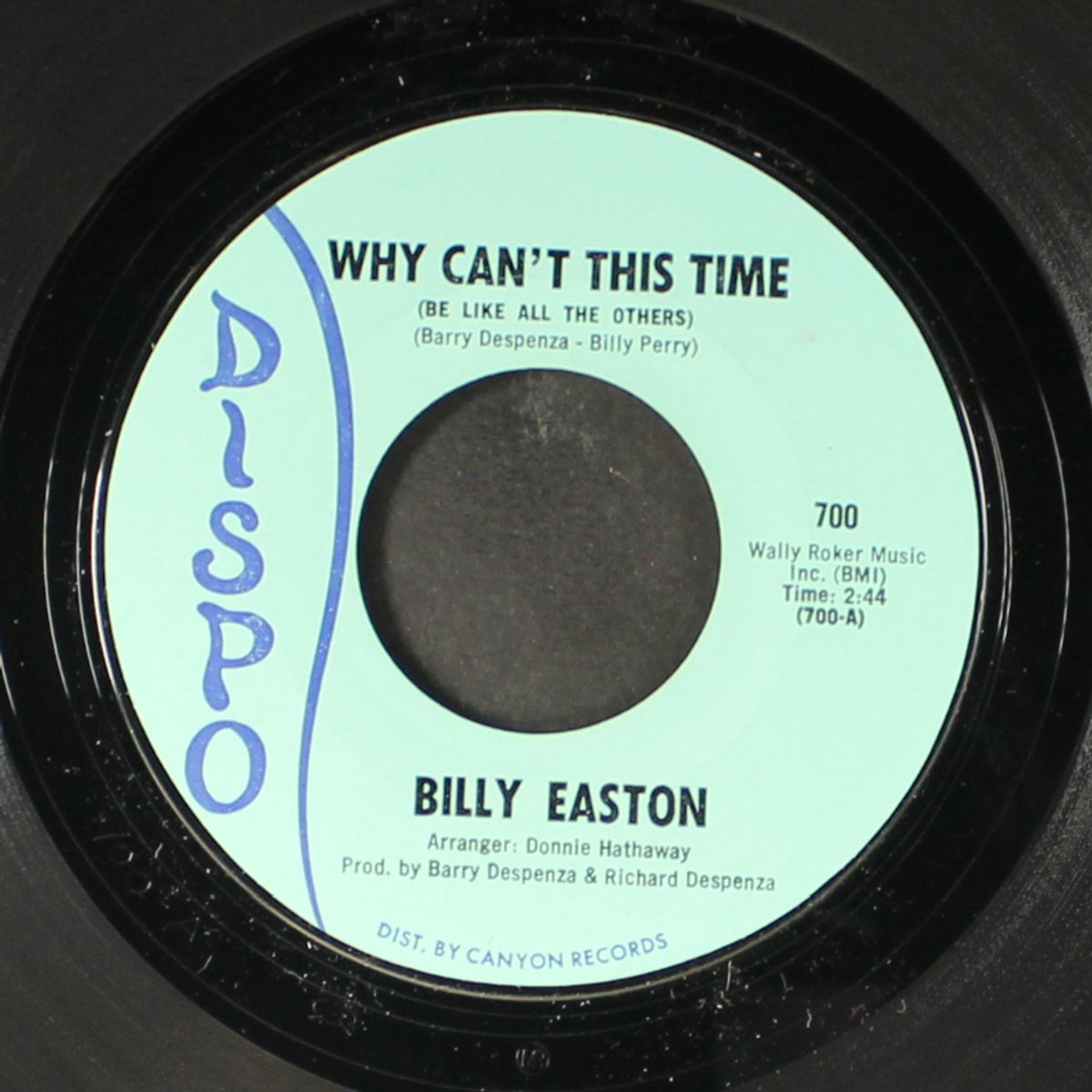 why can't this time / i was a fool by BILLY EASTON