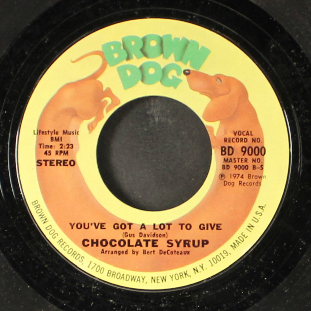 you've got a lot to give / just in the nick of time by CHOCOLATE SYRUP