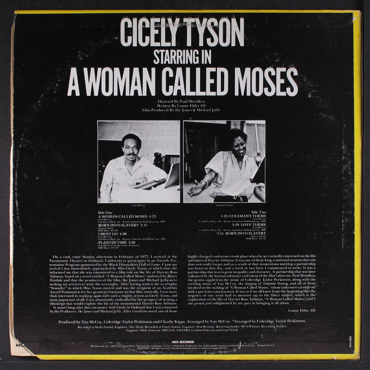 a woman called moses by TOMMIE YOUNG / VAN MCCOY