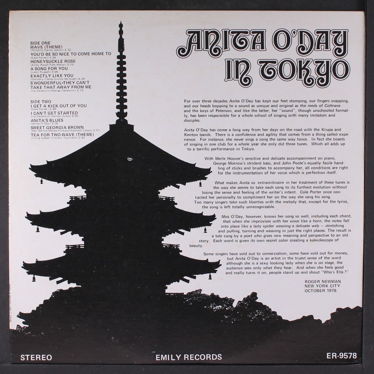 live in tokyo, 1975 by ANITA O'DAY