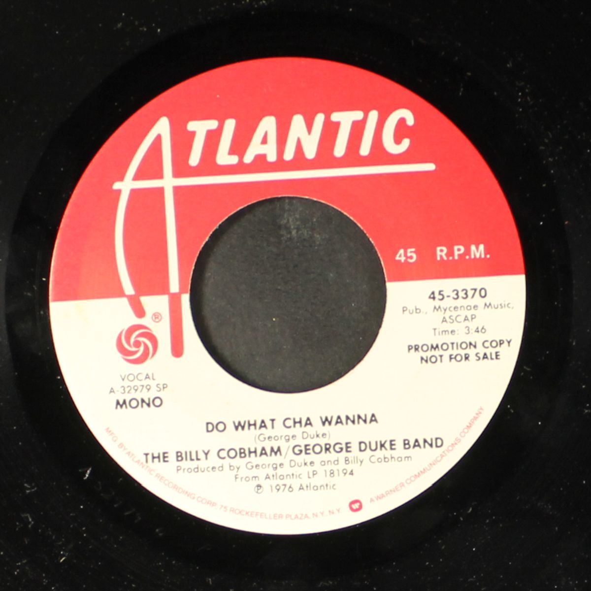 do what cha wanna / mono by BILLY COBHAM / GEORGE DUKE BAND