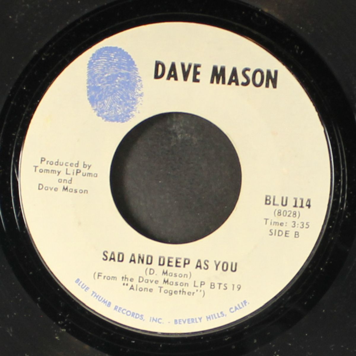 only you know and i know / sad and deep as you by DAVE MASON