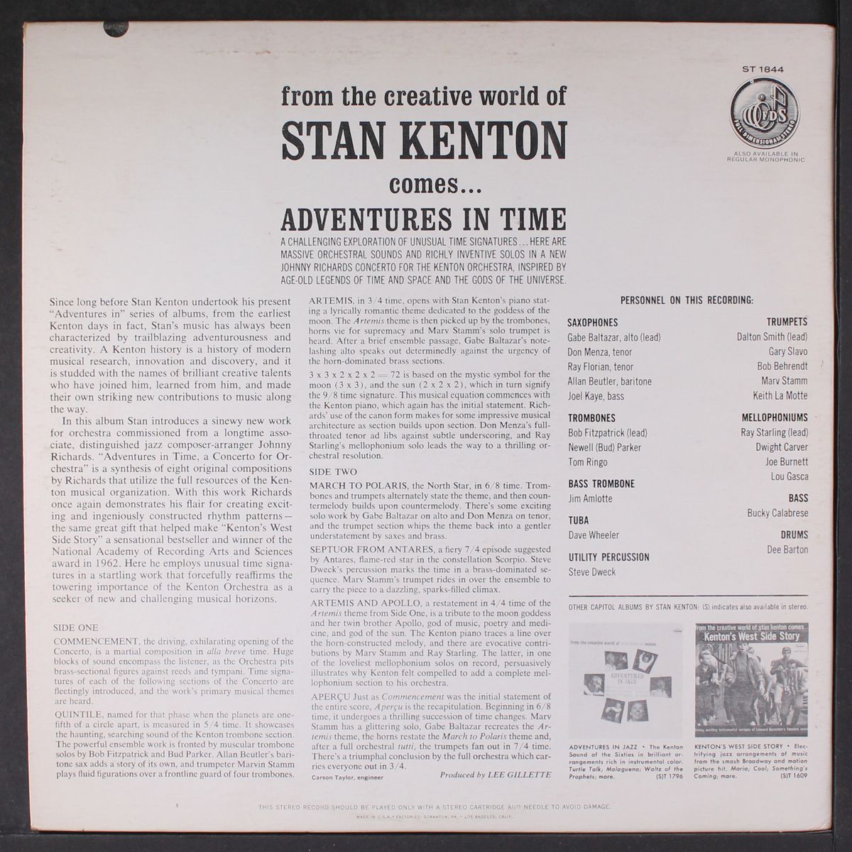 adventures in time by STAN KENTON