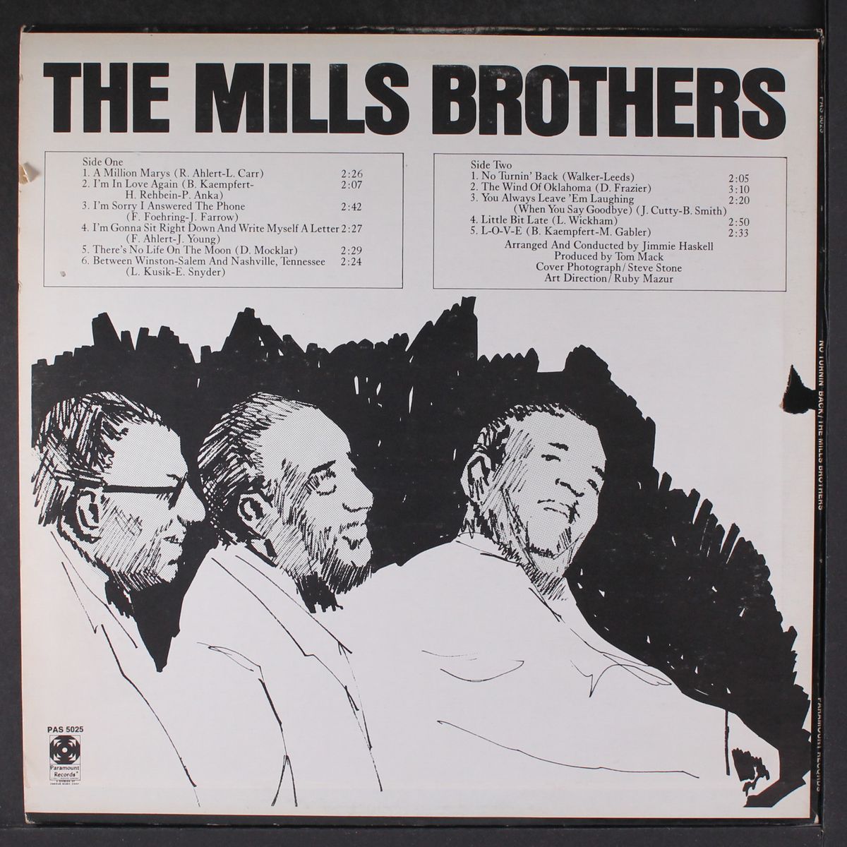 no turnin' back by MILLS BROTHERS