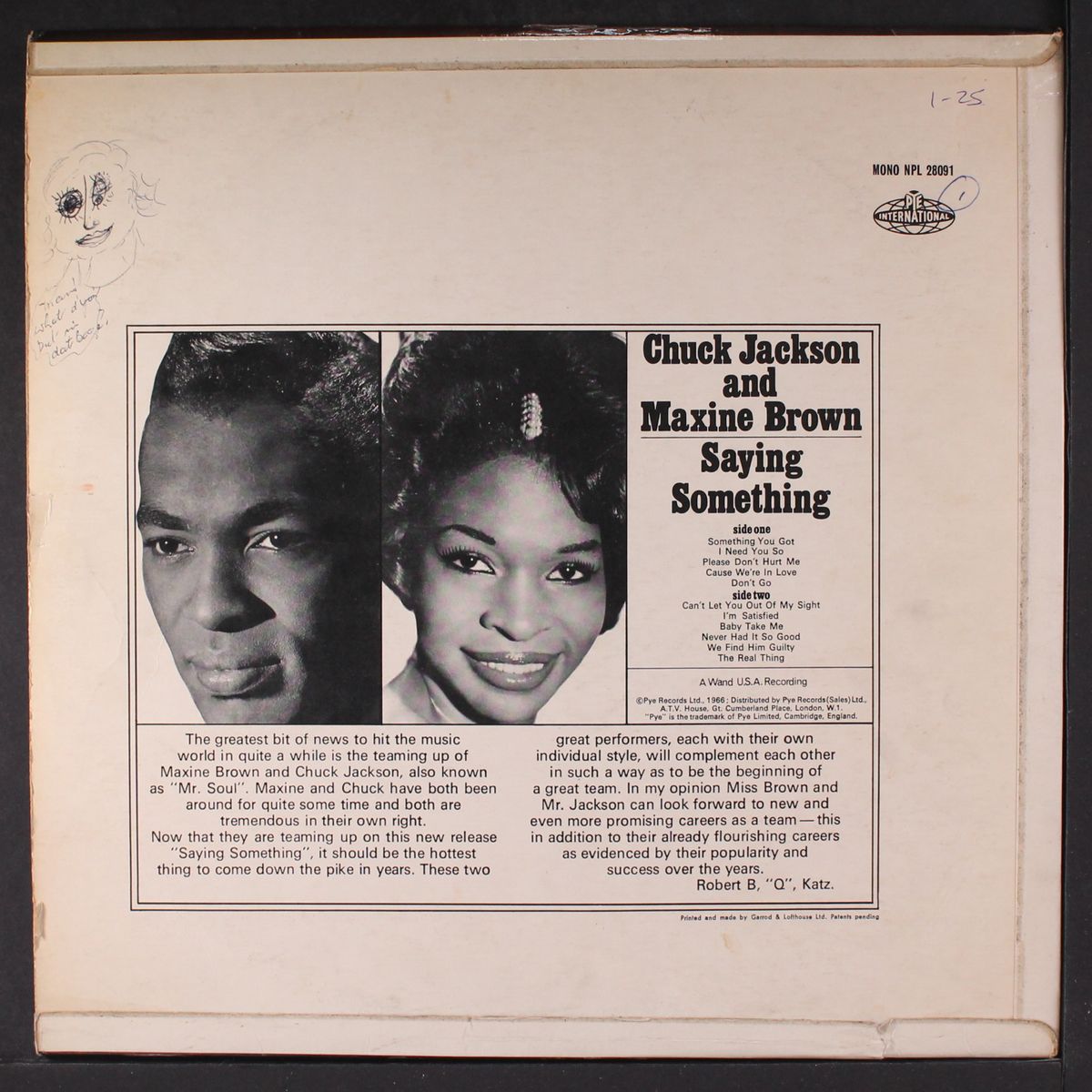 saying something by CHUCK JACKSON & MAXINE BROWN