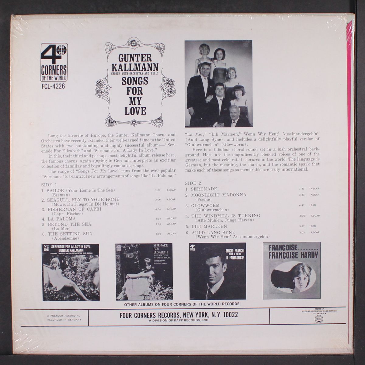 songs for my love by GUNTER KALLMANN CHORUS