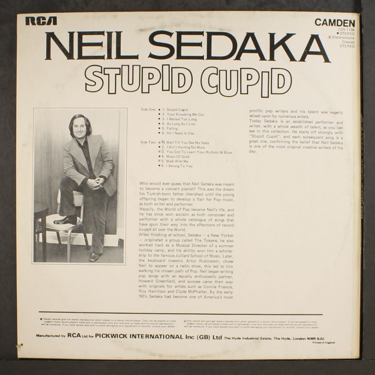 stupid cupid by NEIL SEDAKA