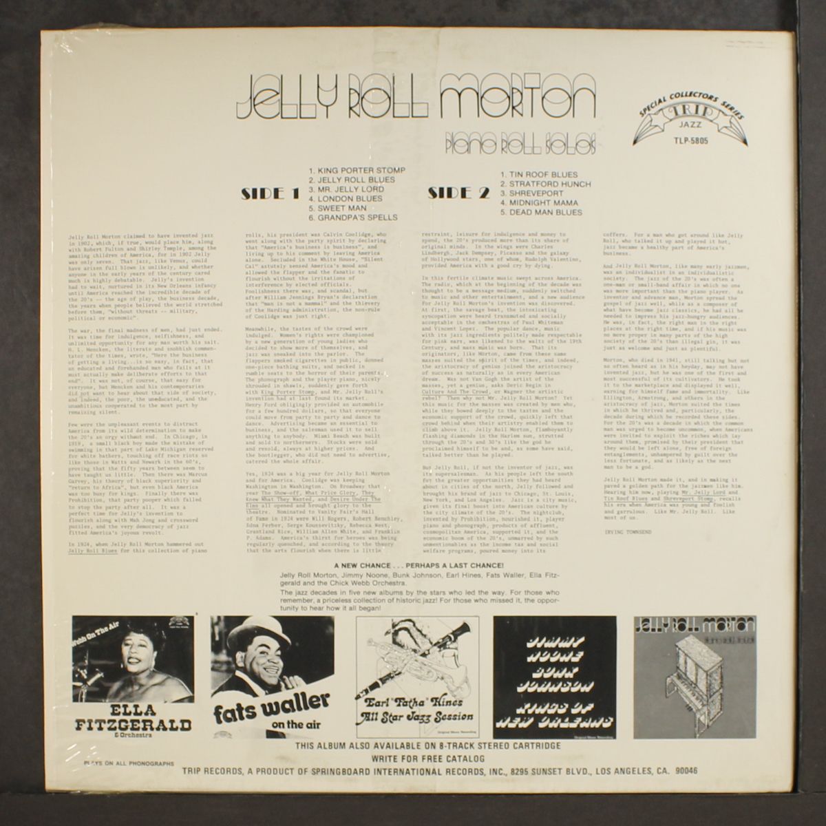 piano solos by JELLY ROLL MORTON
