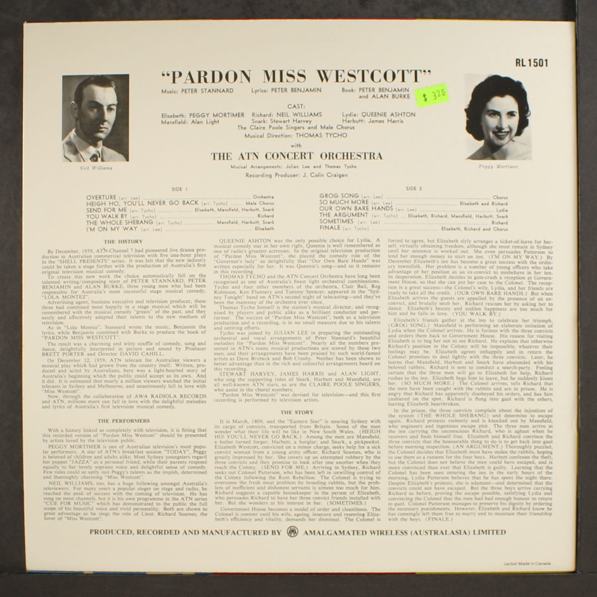pardon miss westcott by TV SOUNDTRACK