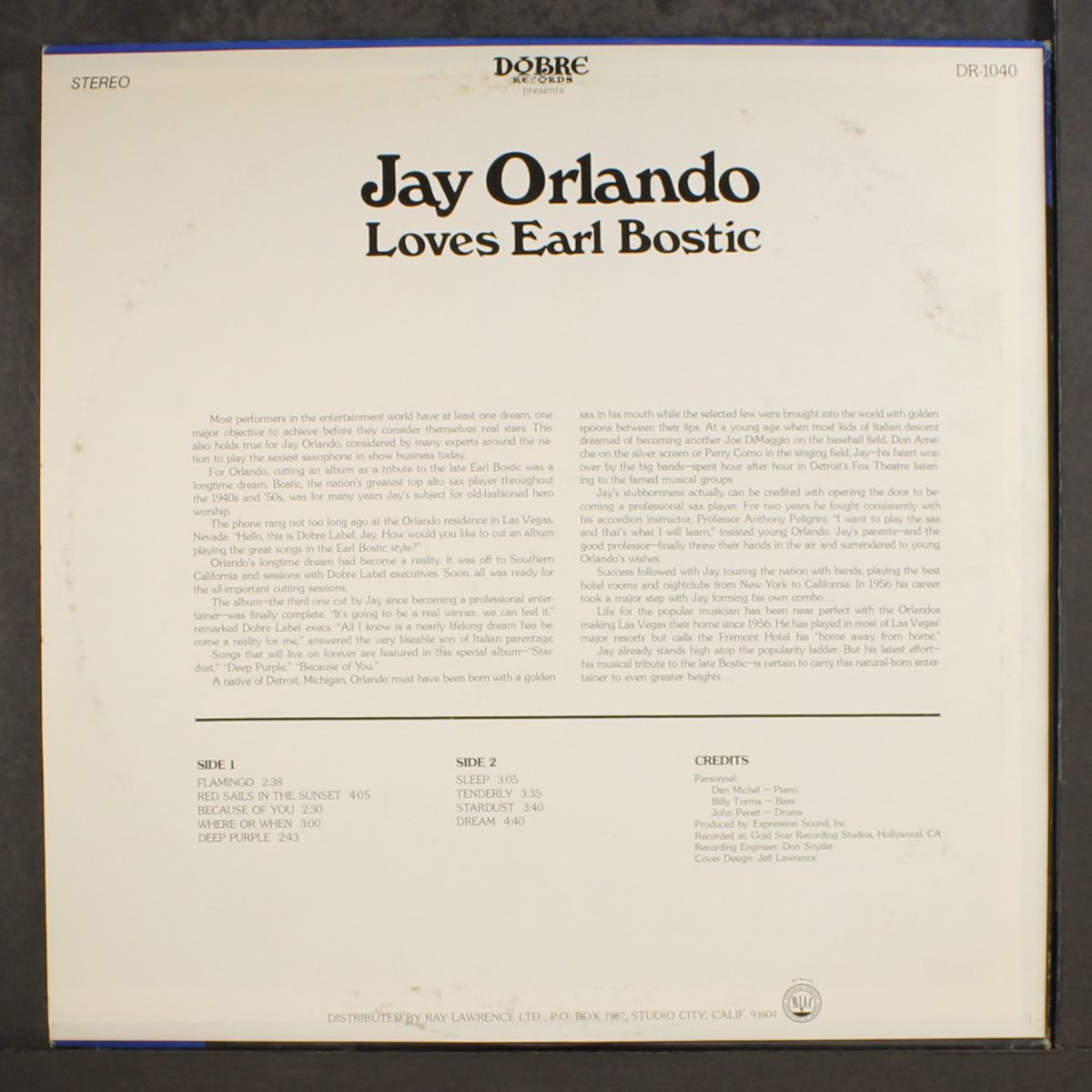 loves earl bostic by JAY ORLANDO