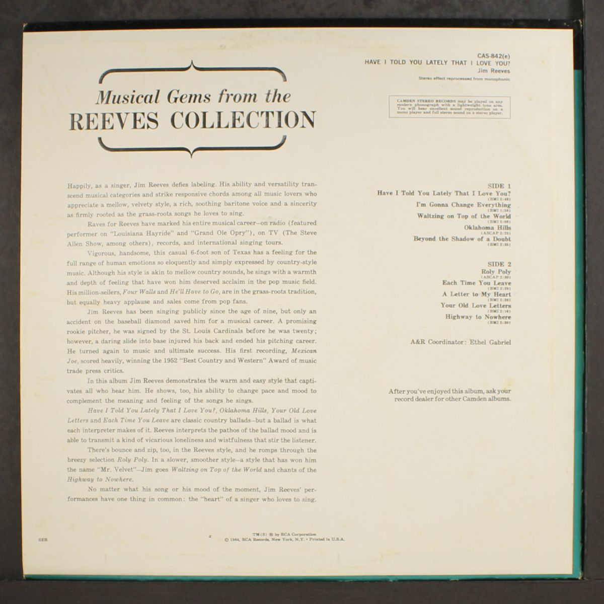 have i told you lately that i love you by JIM REEVES