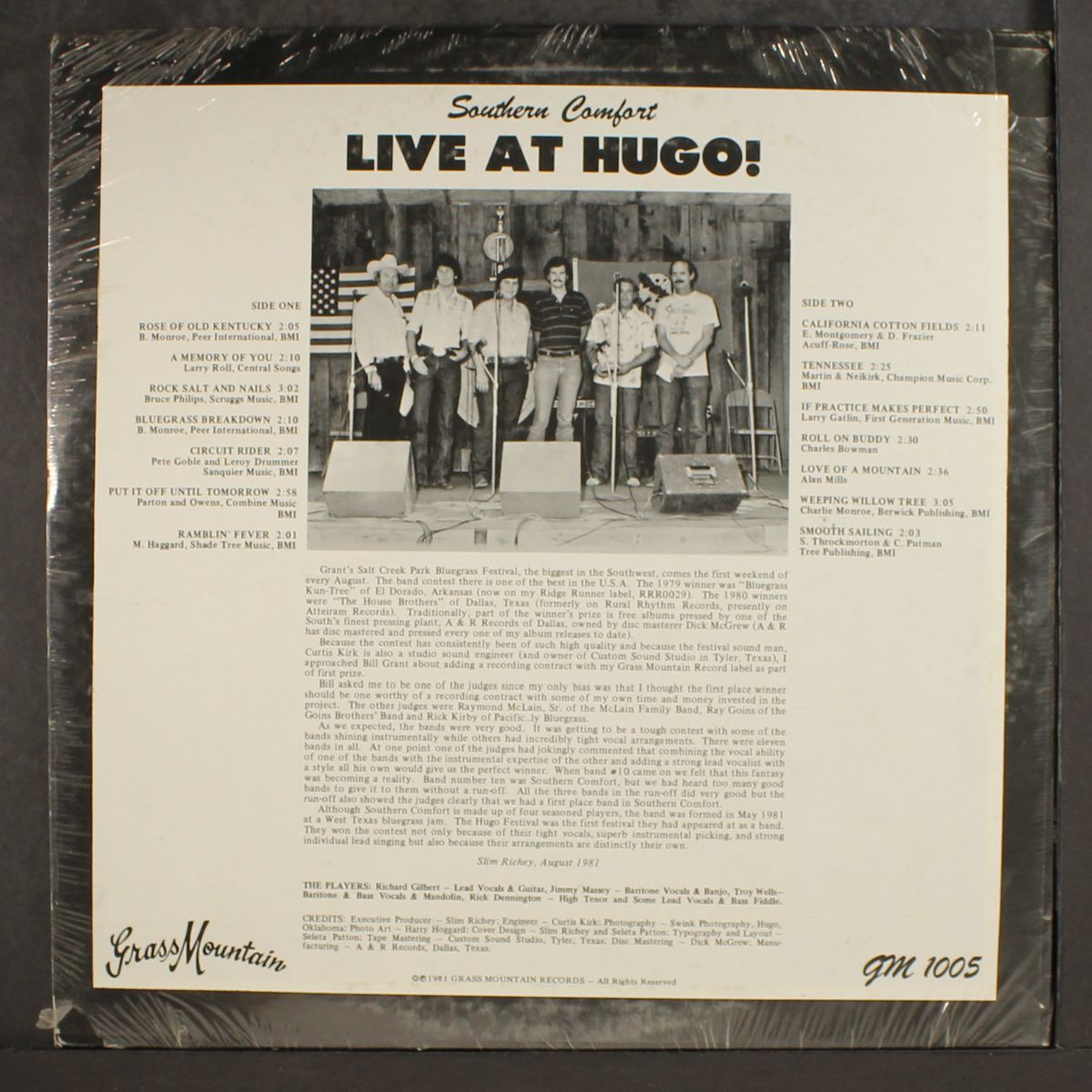 live at hugo! by SOUTHERN COMFORT