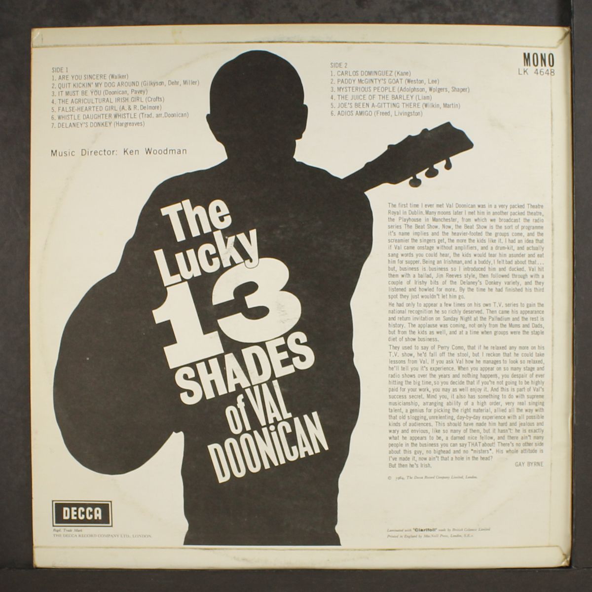 the lucky 13 shades of by VAL DOONICAN
