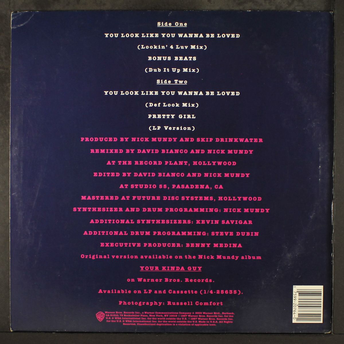 you look like you want to be loved (3 mixes) / pretty girl by NICK MUNDY