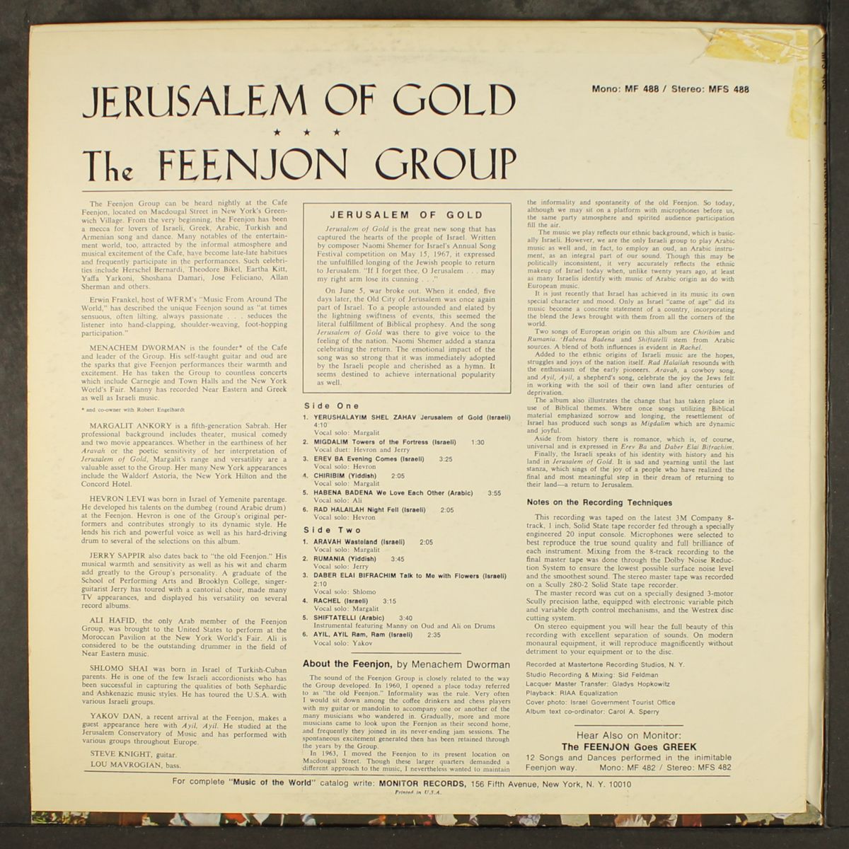 jerusalem of gold by FEENJON GROUP
