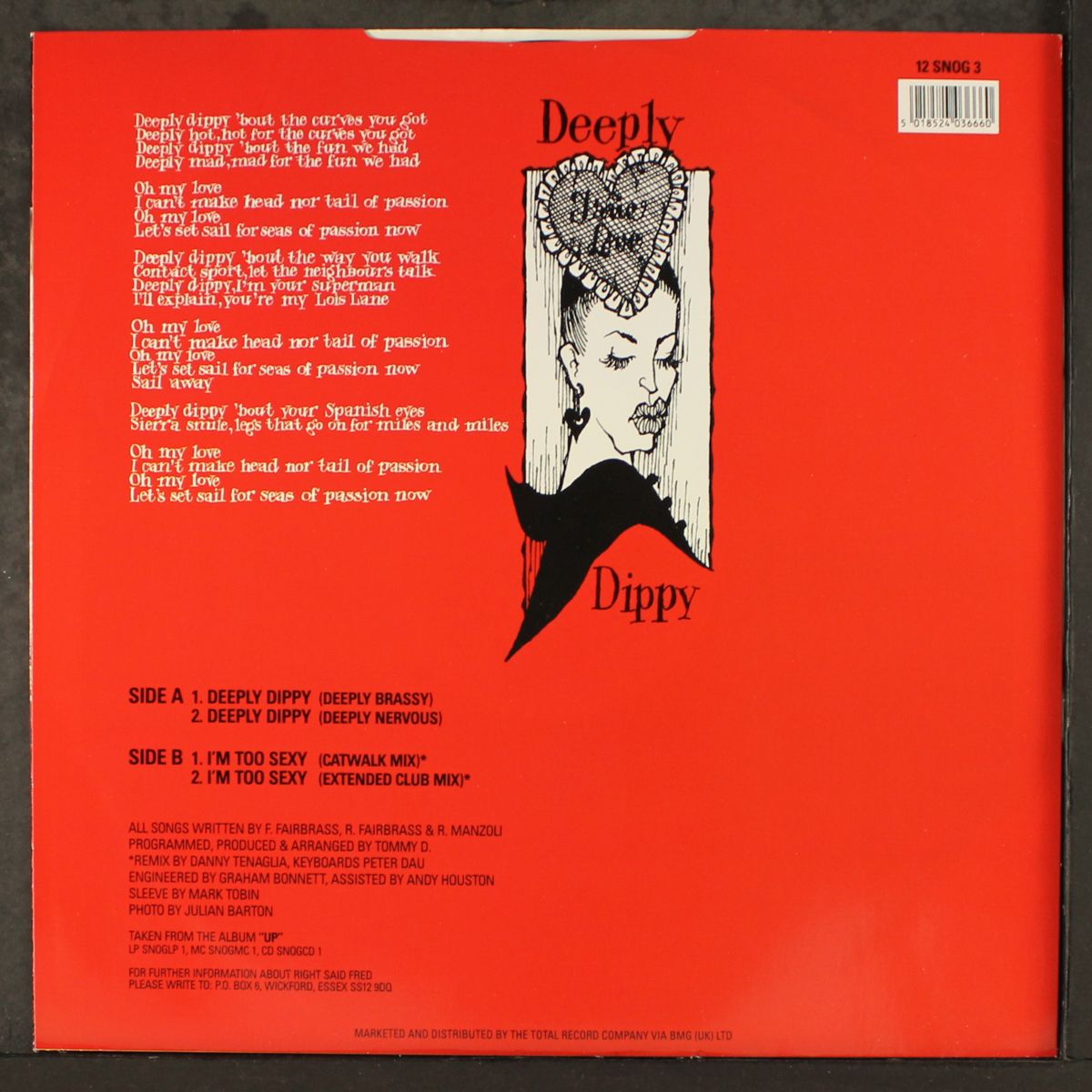 deeply dippy (2 mixes) / i'm too sexy (2 mixes) by RIGHT SAID FRED