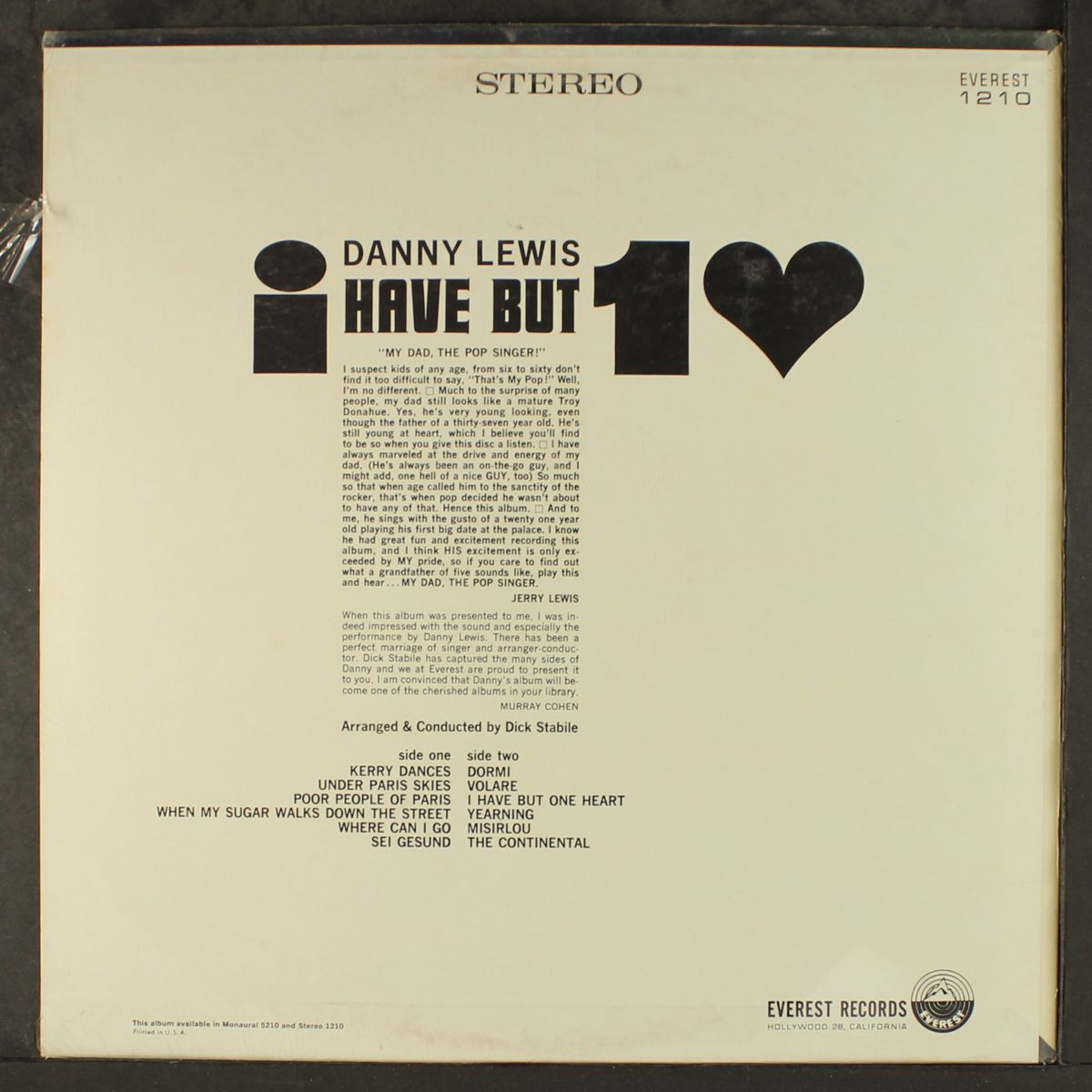 i have but one heart by DANNY LEWIS