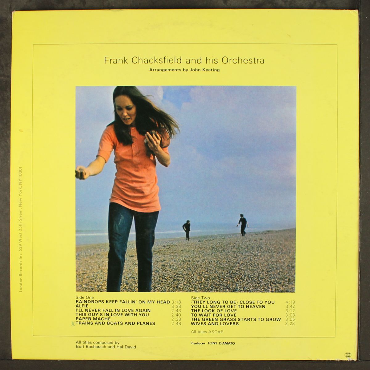 chacksfield plays bacharach by FRANK CHACKSFIELD