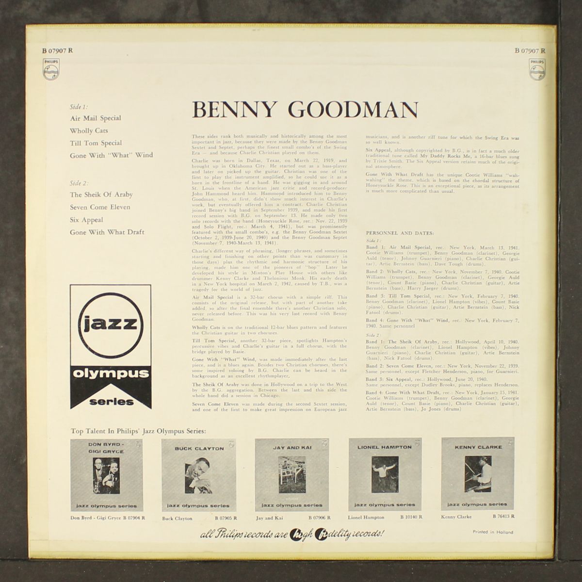 jazz olympus series by BENNY GOODMAN