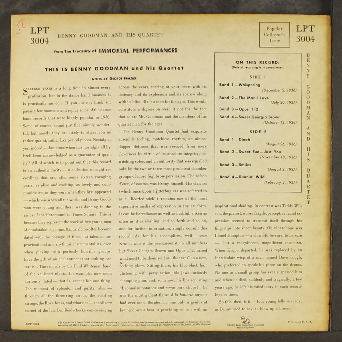this is by BENNY GOODMAN