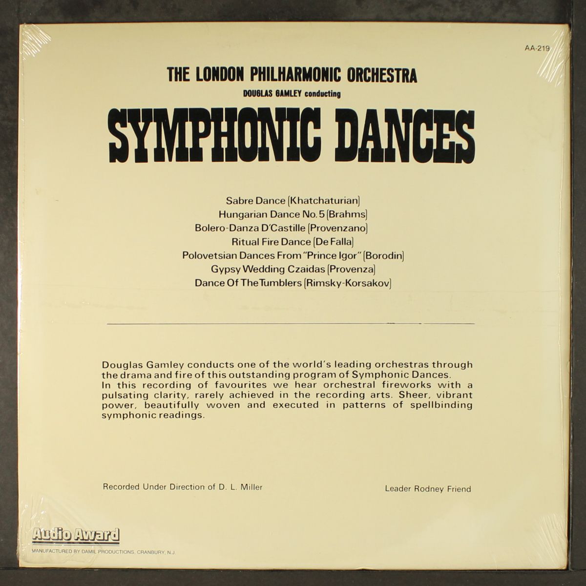 symphonic dances by LONDON PHILHARMONIC ORCHESTRA