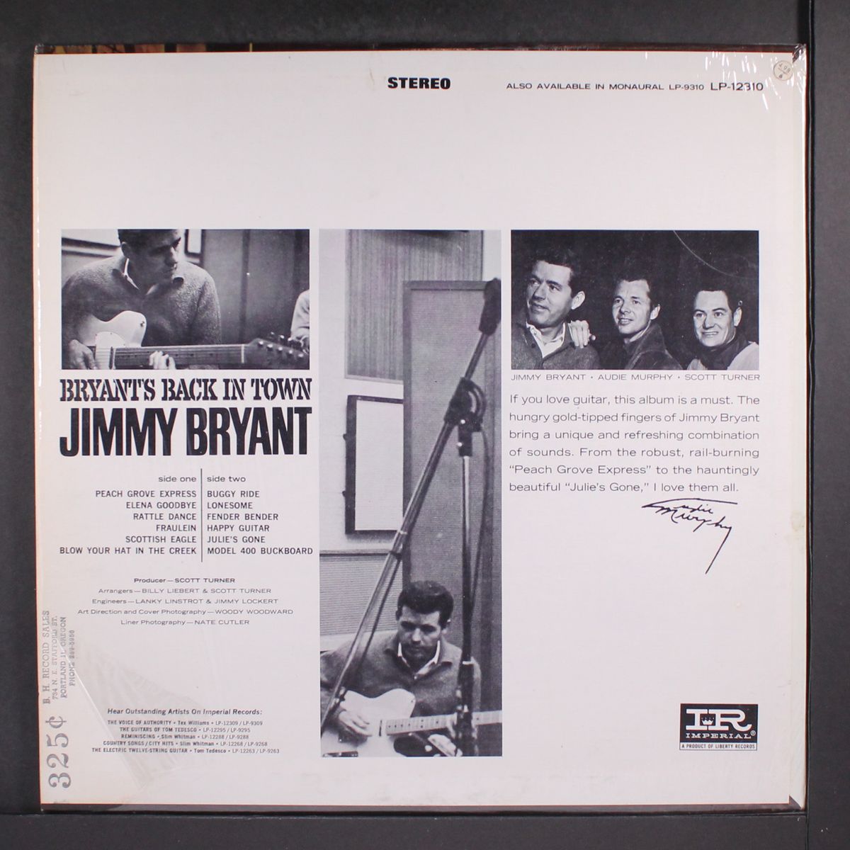 bryant's back in town by JIMMY BRYANT