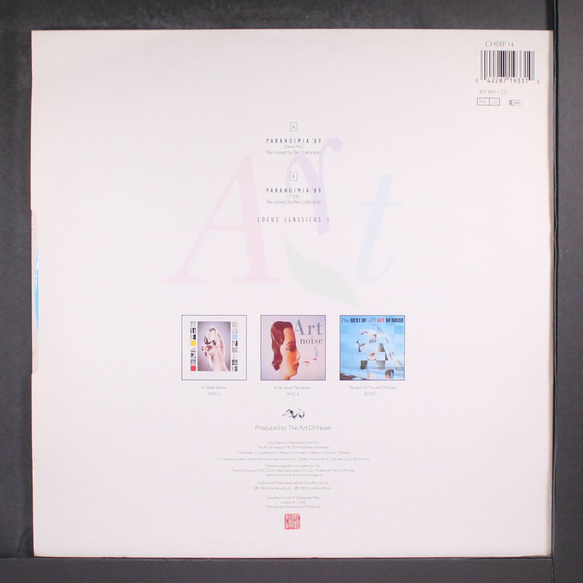 paranoimia '89 / dragnet by ART OF NOISE