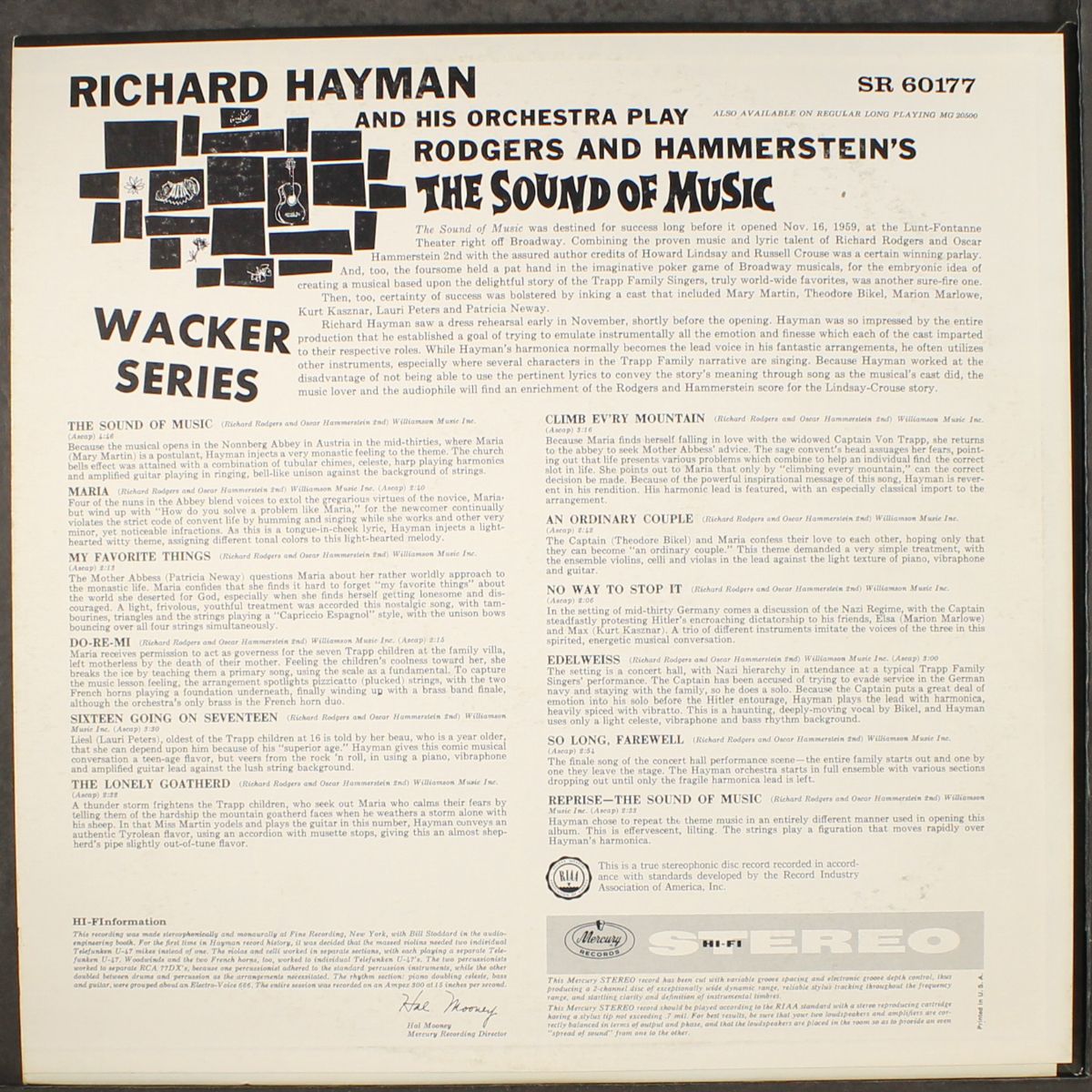 the sound of music by RICHARD HAYMAN