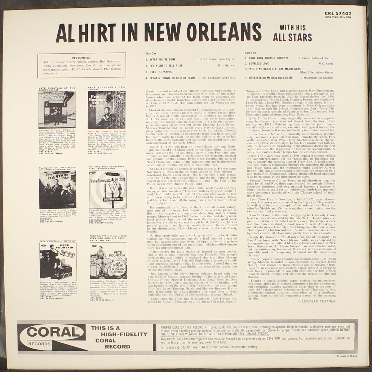 in new orleans by AL HIRT