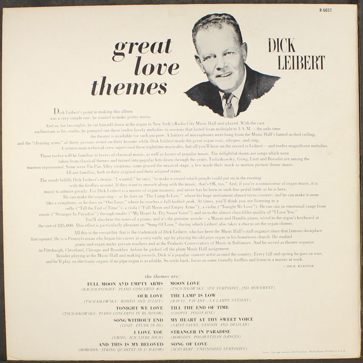 great love themes by DICK LEIBERT