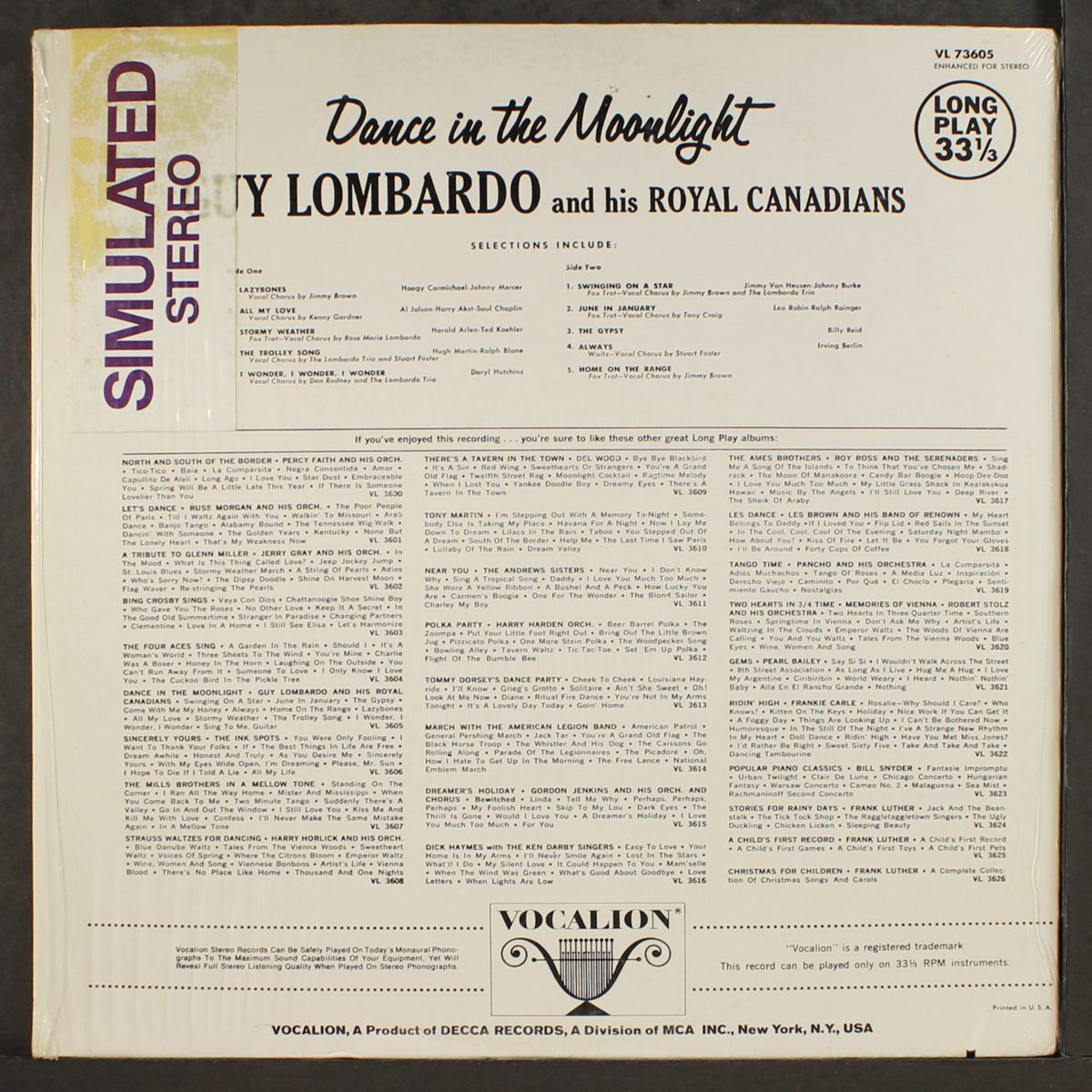 dance in the moonlight by GUY LOMBARDO