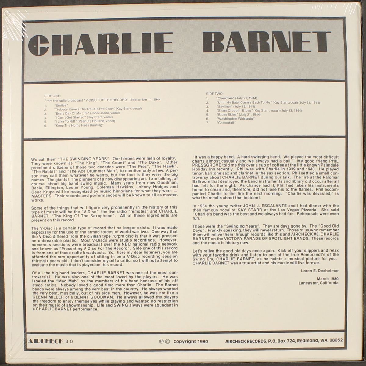 on the air, vol. 2 by CHARLIE BARNET