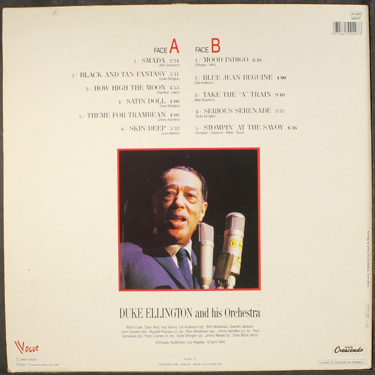 the 1954 los angeles concert by DUKE ELLINGTON