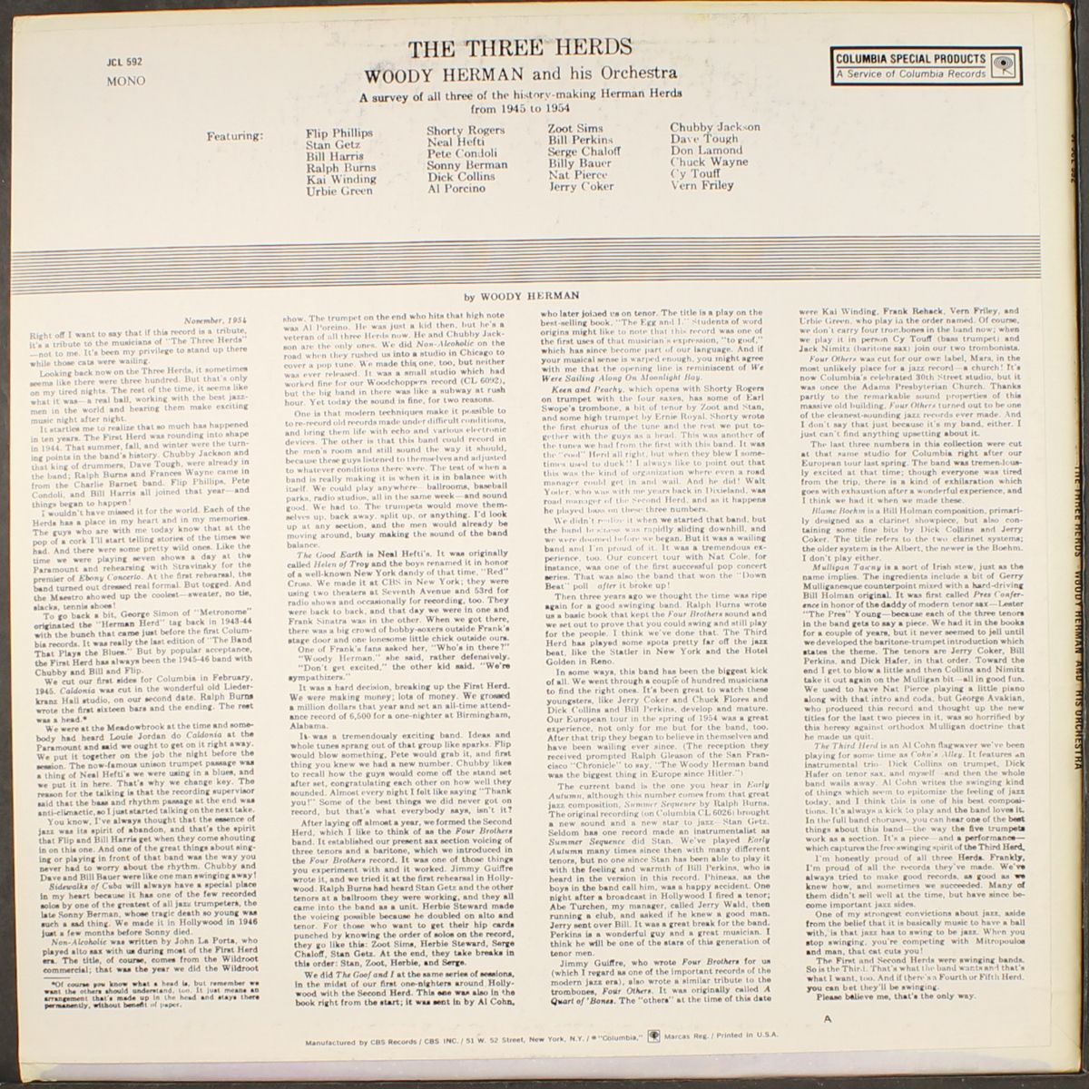 the 3 herds by WOODY HERMAN