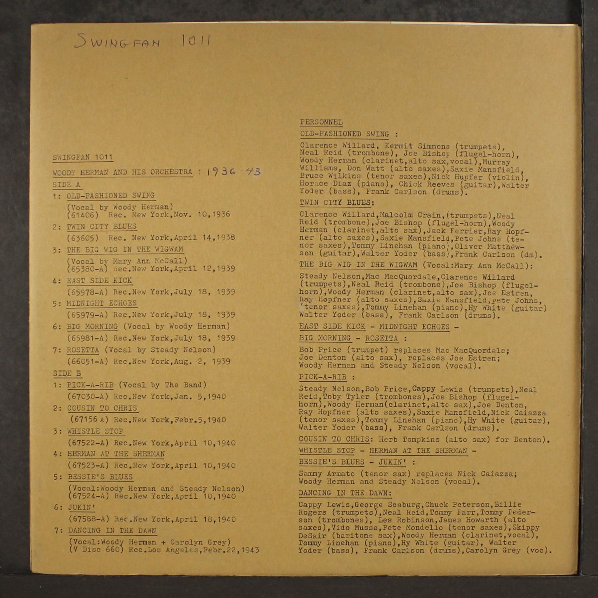 and his orchestra by WOODY HERMAN