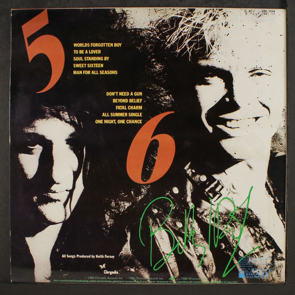 whiplash smile by BILLY IDOL