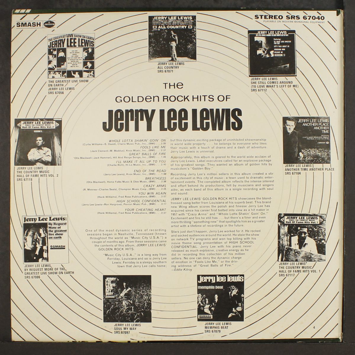 the golden rock hits of jerry lee lewis by JERRY LEE LEWIS
