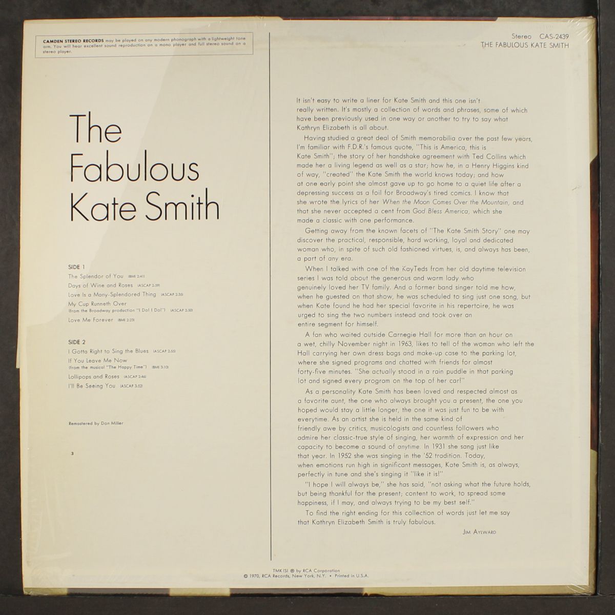 the fabulous by KATE SMITH
