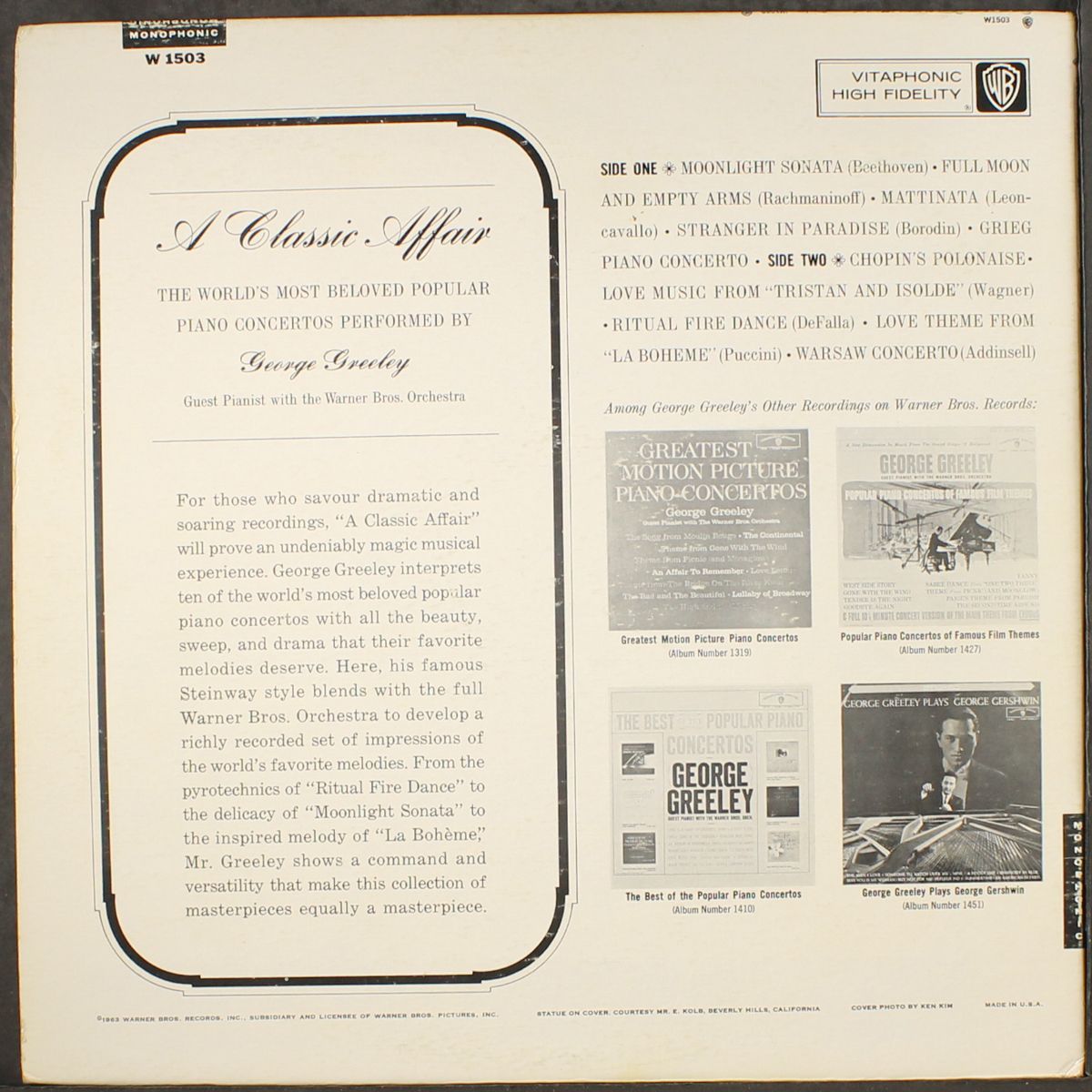 a classic affair by GEORGE GREELEY