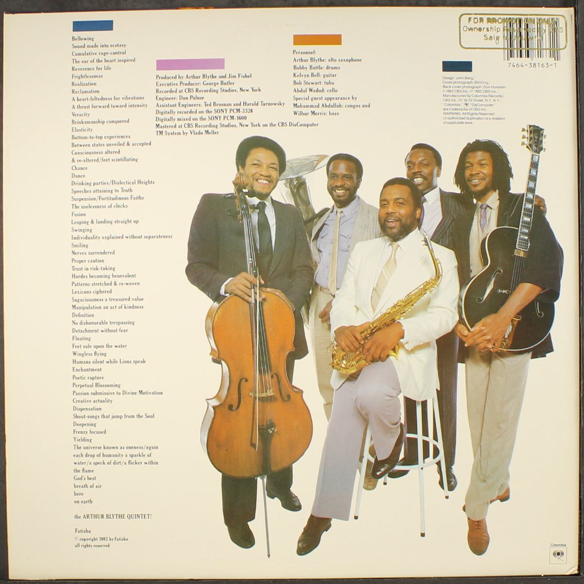 elaborations by ARTHUR BLYTHE