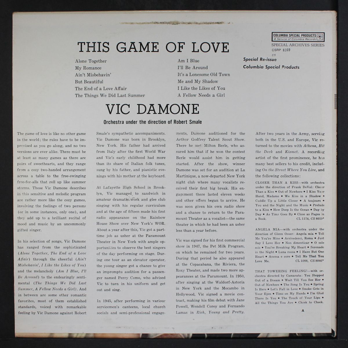 this game of love by VIC DAMONE