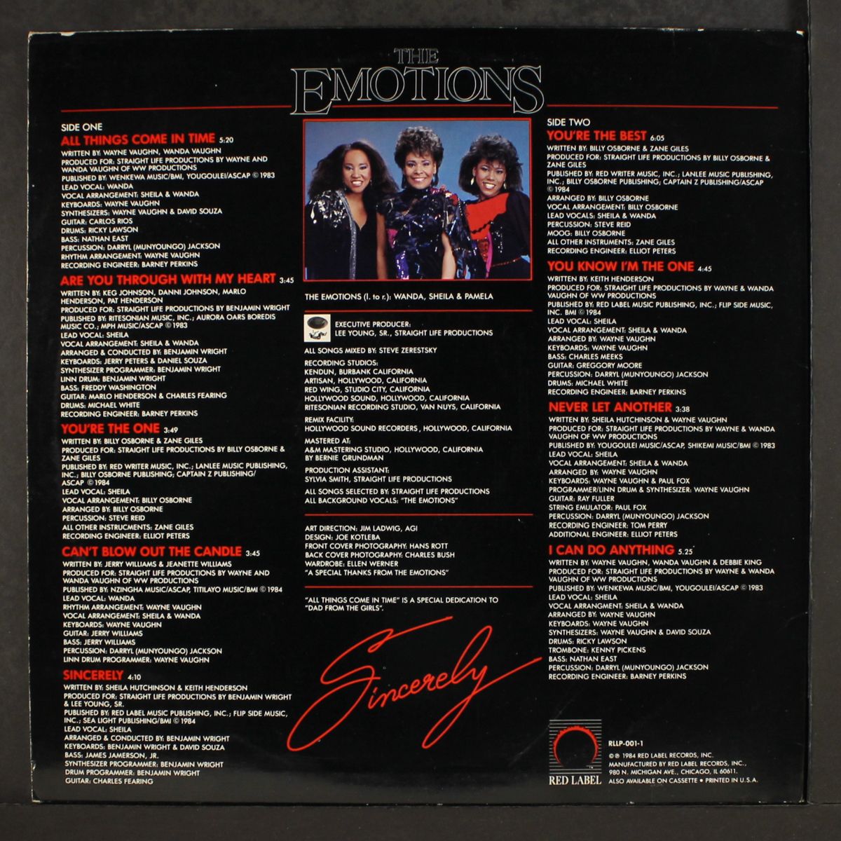 sincerely by EMOTIONS