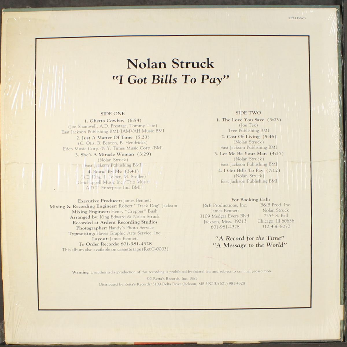 i got bills to pay by NOLAN STRUCK