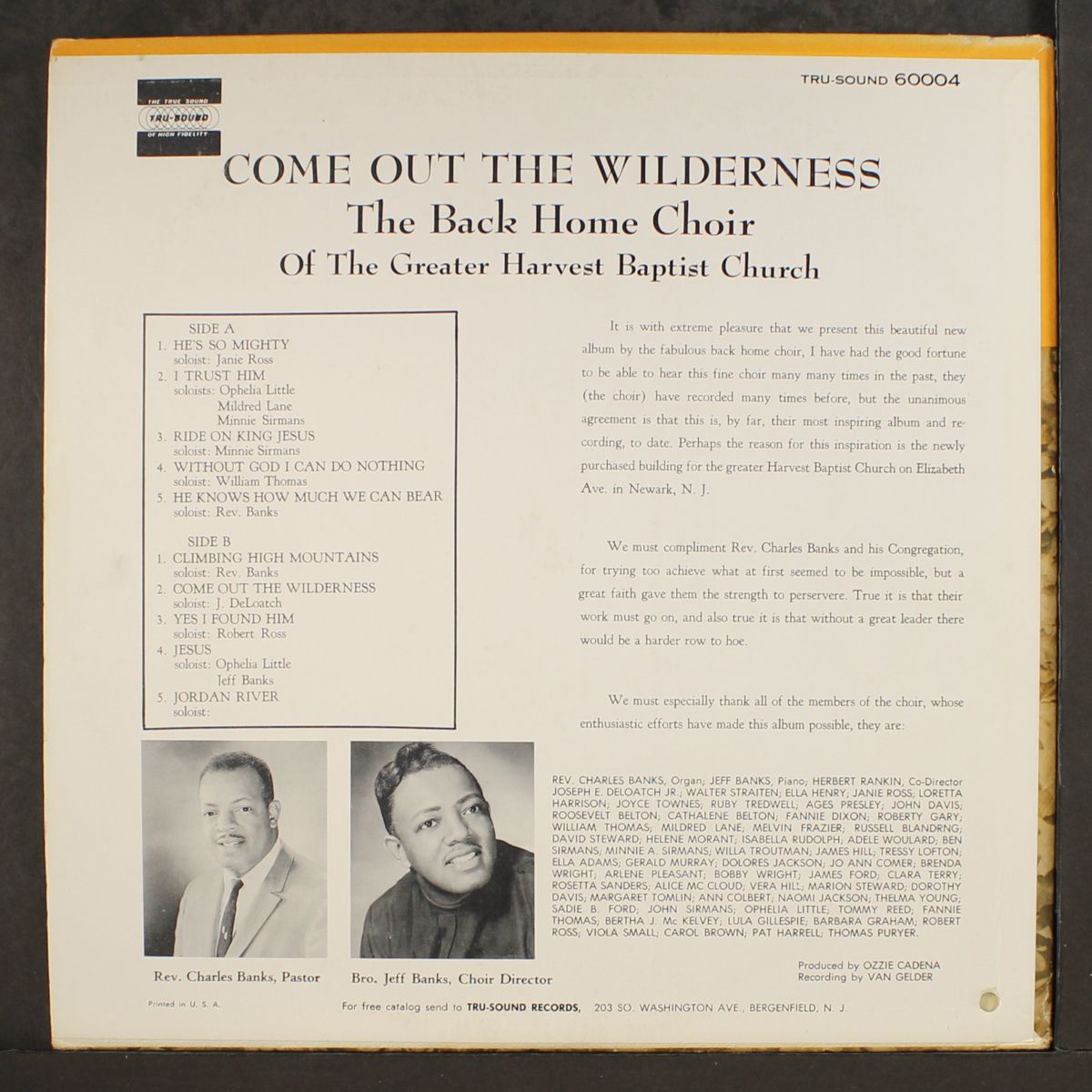 come out of the wilderness by BACK HOME CHOIR