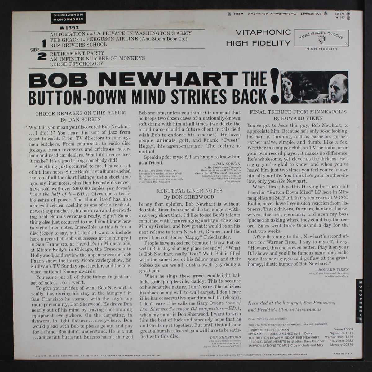 the button-down mind strikes back! by BOB NEWHART