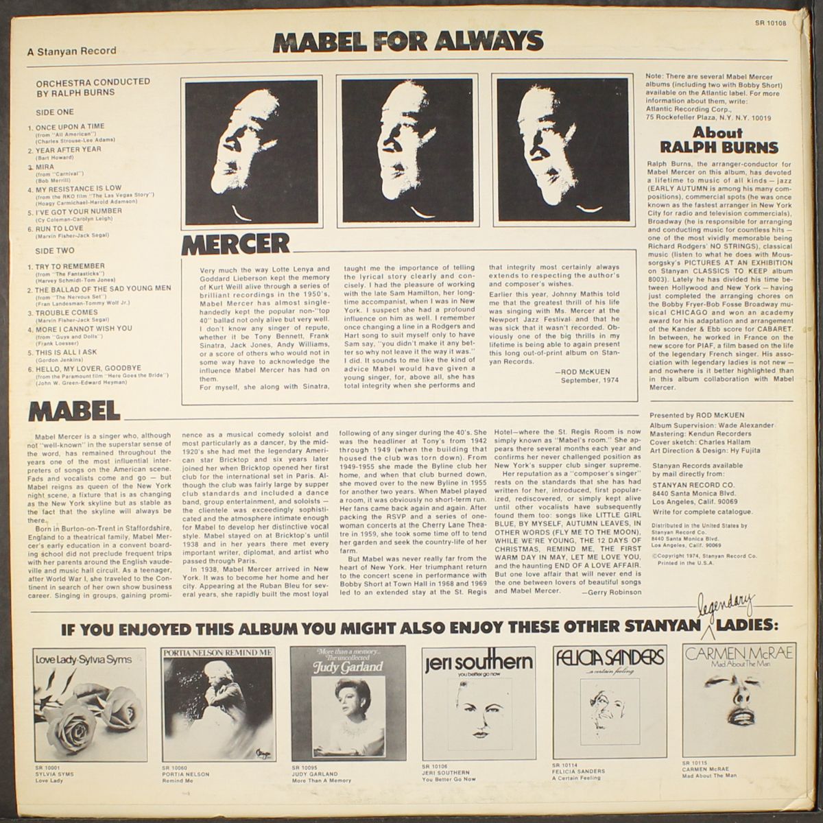 for always by MABEL MERCER