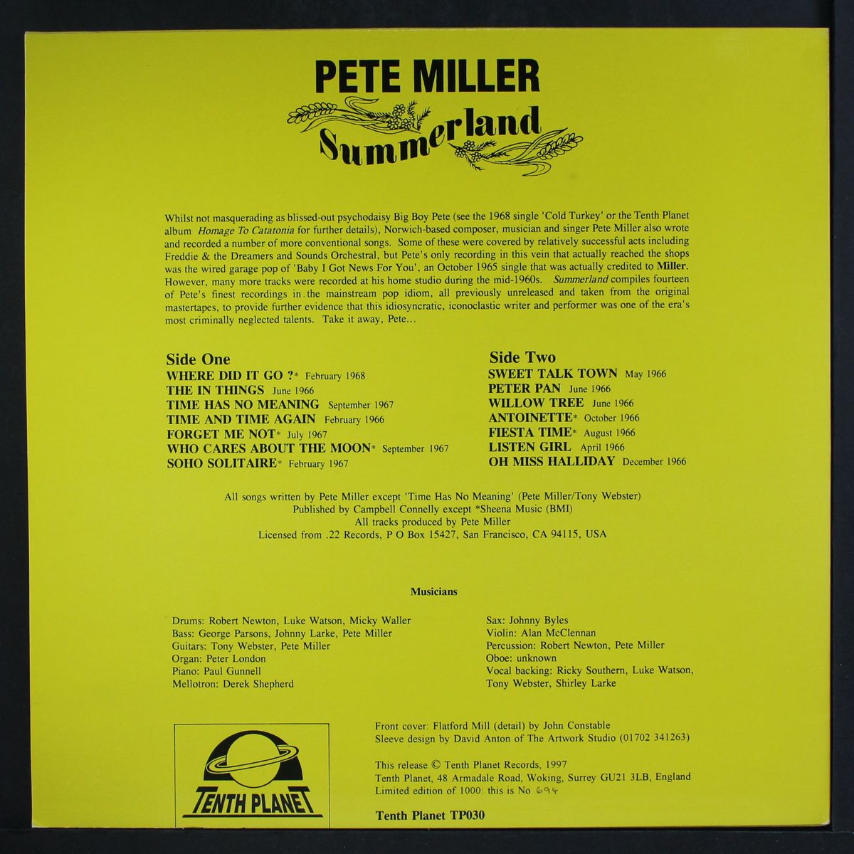 summerland by PETE MILLER