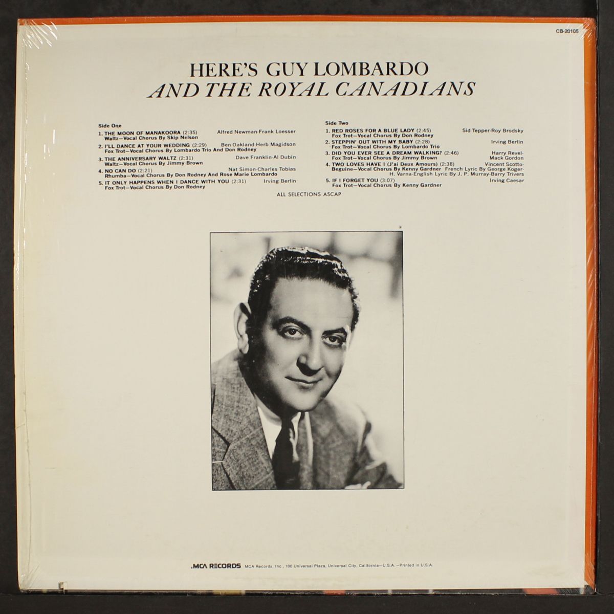 here's guy lombardo by GUY LOMBARDO