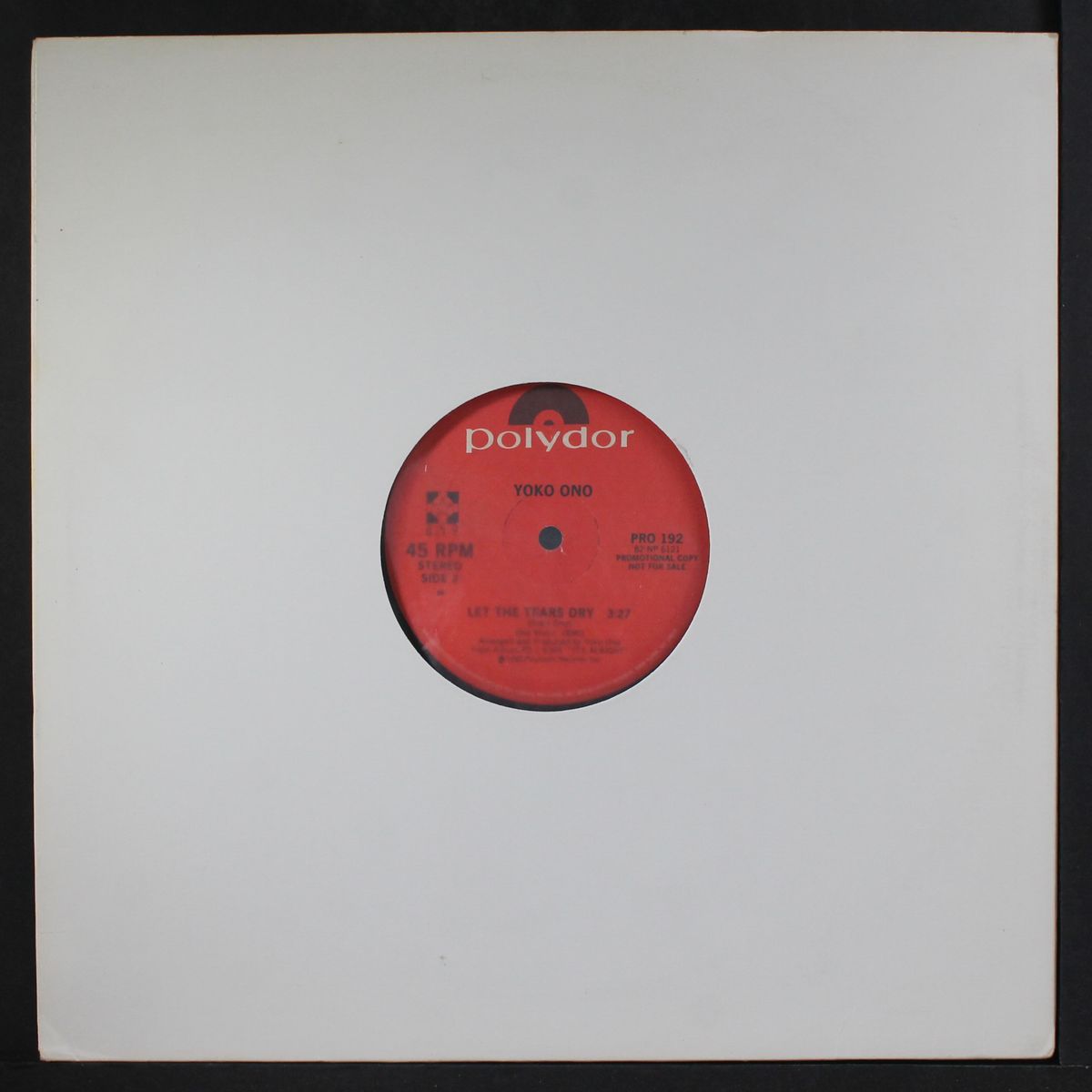 my man / let the tears dry by YOKO ONO