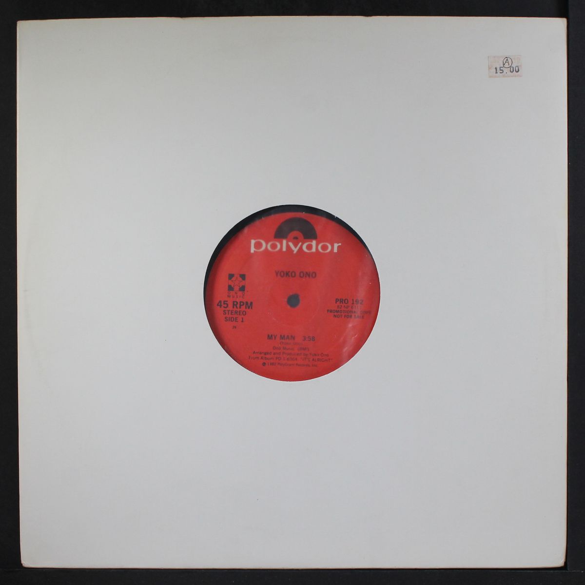 my man / let the tears dry by YOKO ONO